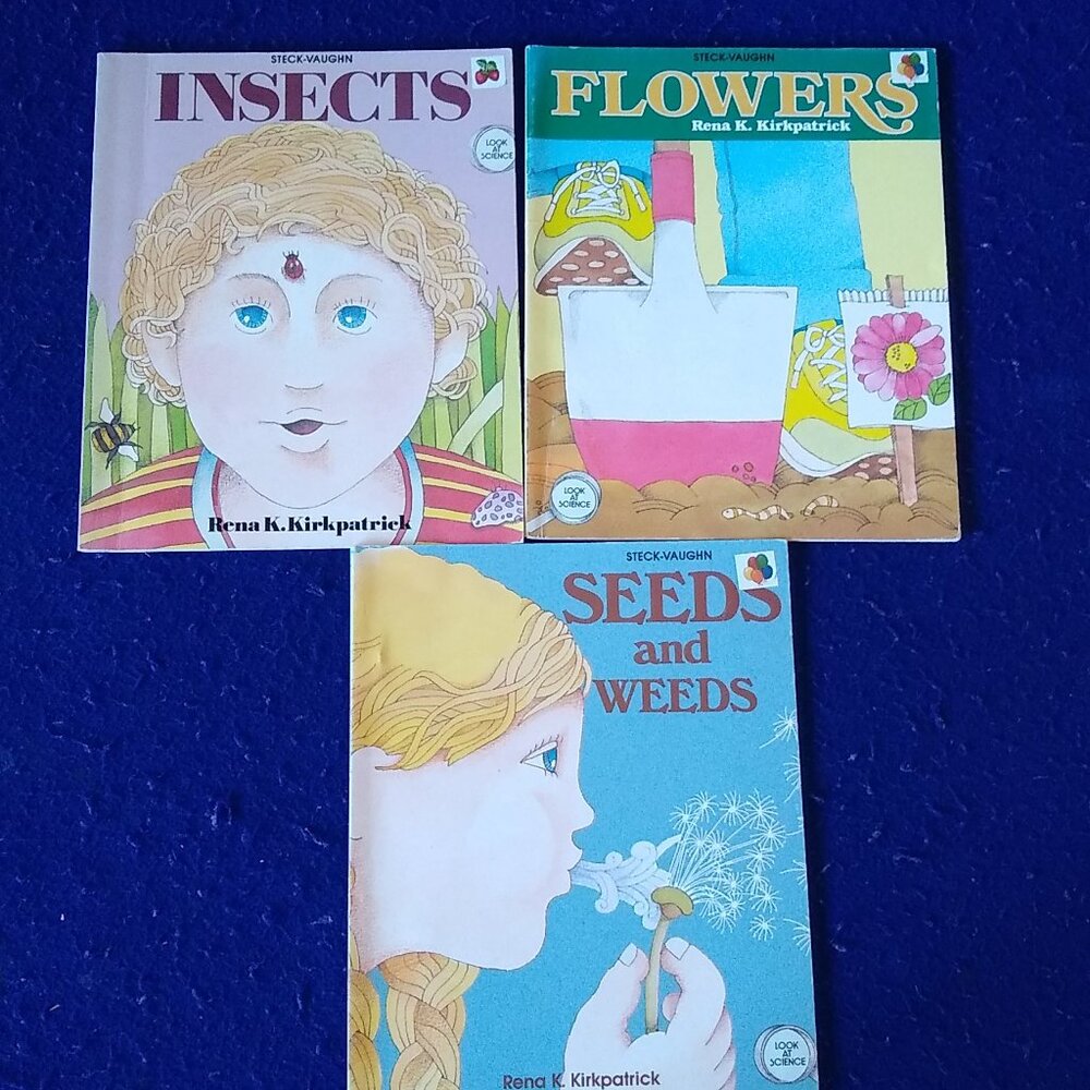 Vintage: - Insects - Flowers - Seeds and Weeds by Rena K. Kirkpatrick 1991